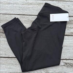 Lululemon Wunder Under SmoothCover High-Rise Tight 25" Black Size 14 NWT